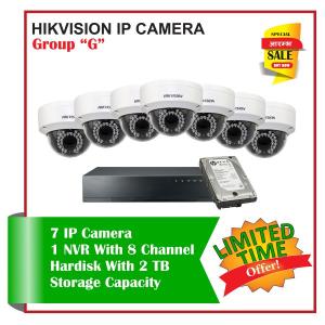 7 Hikvision IP Camera Set-Package G