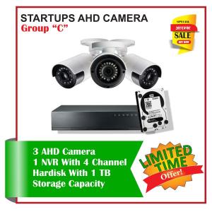 3 Startups AHD Camera Set-Package C