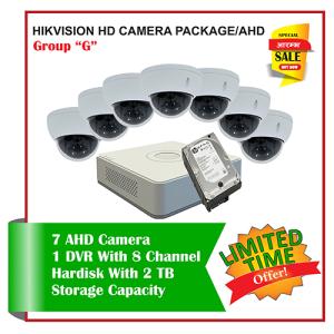 7 Hikvision HD Camera Set-Package G