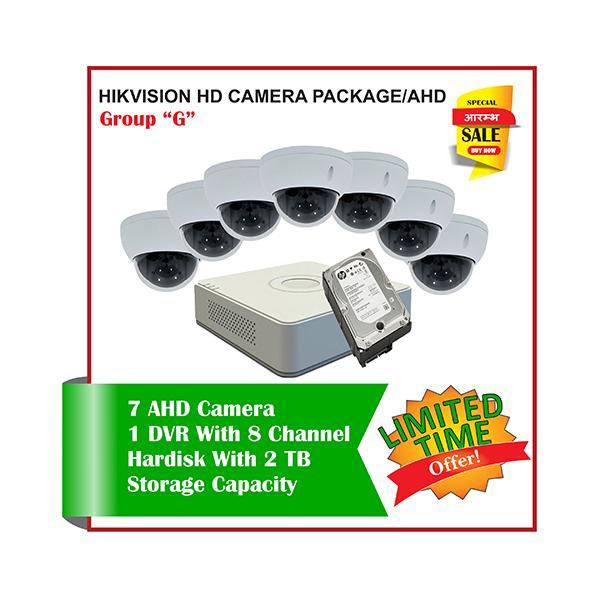 7 Hikvision HD Camera Set-Package G
