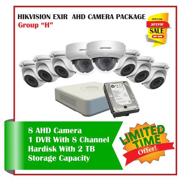 8 Hikvision IP PTZ CCTV Camera-Package H