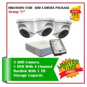 3 Hikvision IP PTZ CCTV Camera-Package C