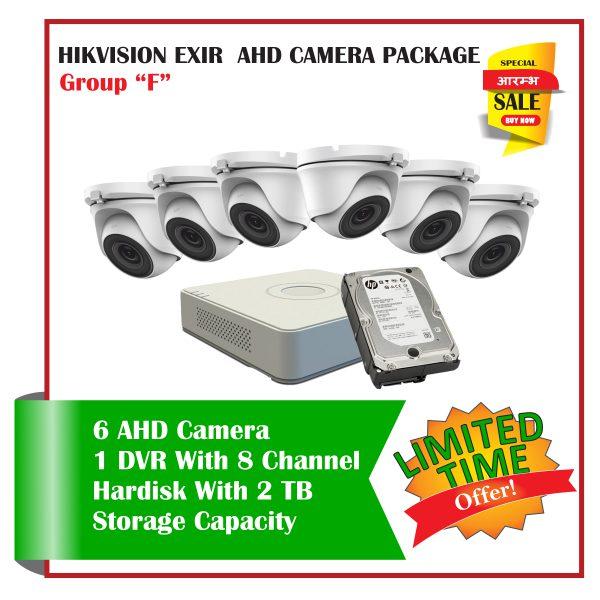 6 Hikvision IP PTZ CCTV Camera-Package F