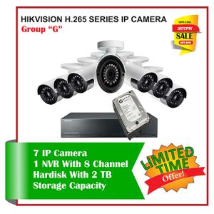 7 Hikvision H.265 Saeries Camera Set -Package G