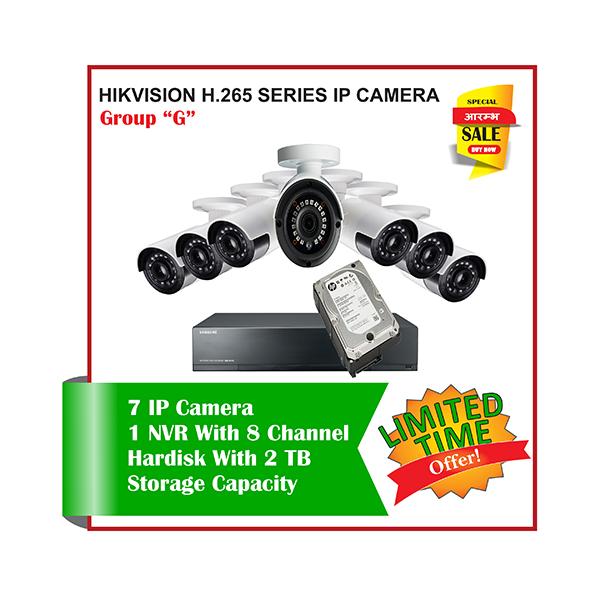 7 Hikvision H.265 Saeries Camera Set -Package G