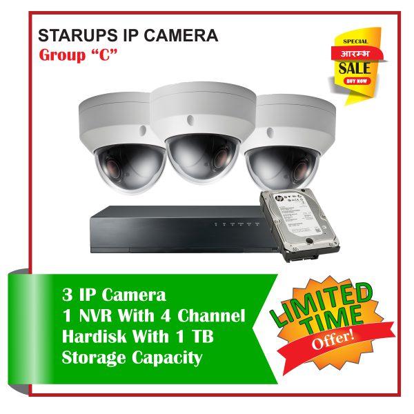 3 Startups IP Camera Set-Package C