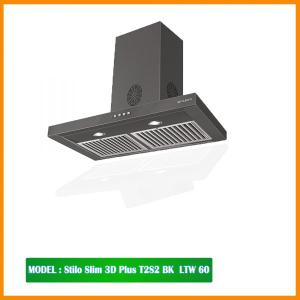Faber Chimney-Stilo Slim 3D Plus T2S2 BK LTW 60
