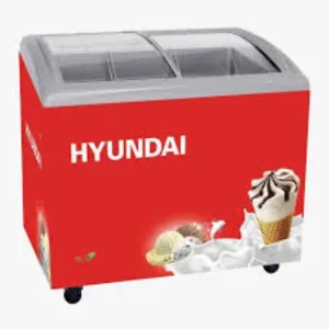 Hyundai Curve Glass Door Chest Freezer 200 Ltr SD200(HYU200CU)