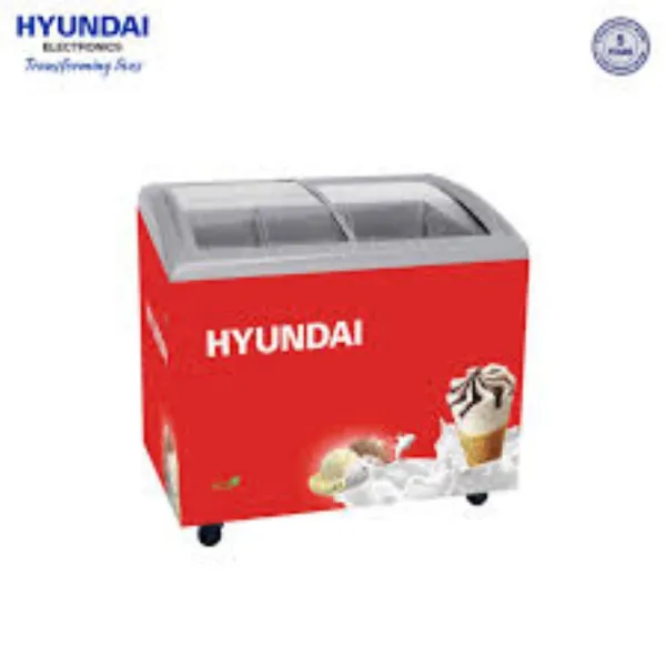 Hyundai Curve Glass Door Chest Freezer 282 Ltr SD282(HYU282CU)
