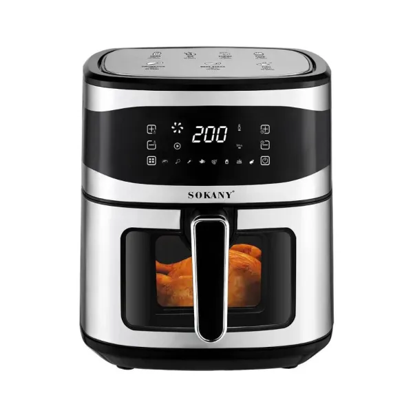 Sokany Air Fryer 8.8 Litre With Latest Transparent Digital Touch Control
