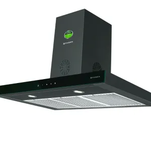 Faber Chimney Hoods STILUX 3D PLUS MAX T2S2 BK TC 90CM
