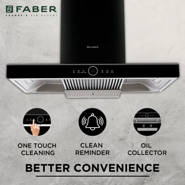 Faber Chimney HOOD THUNDERBOLT FL SW SC BK 90