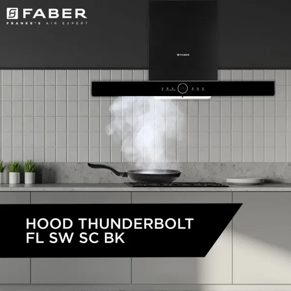 Faber Chimney HOOD THUNDERBOLT FL SW SC BK 90