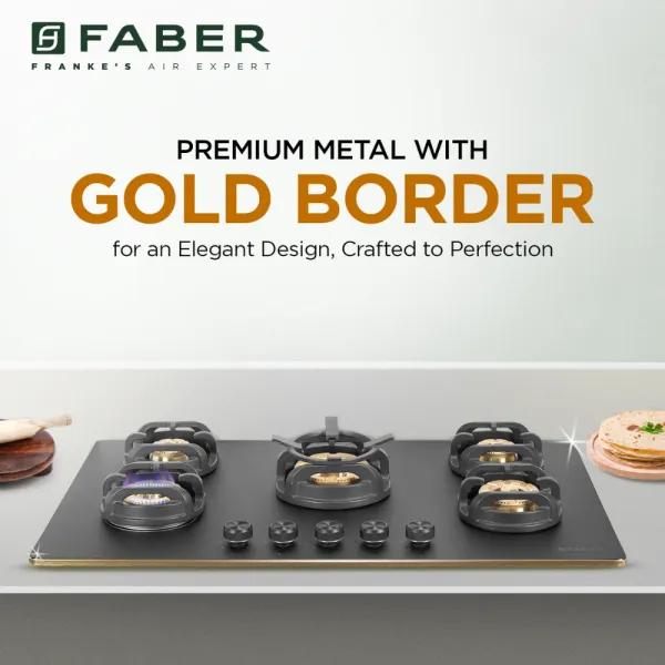 Faber 5 Burner Cooktops Hob Verona HD905 CI FFD AI