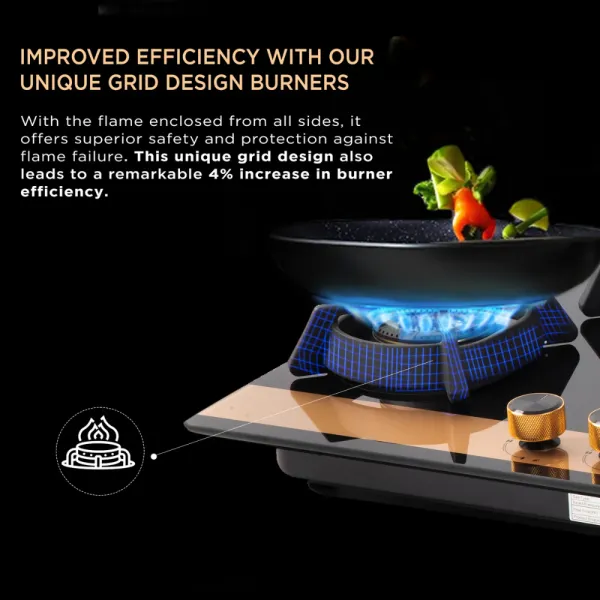 Faber 4 Burner Cooktop HOB UTOPIA PRO HT 804 BR CI