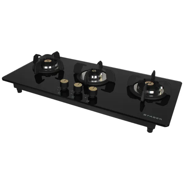 Faber 3 Burner Cooktop Hob Maxus HT 783 CRS BR CI AI