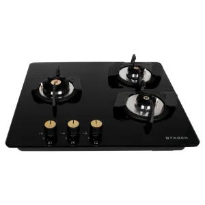 Faber 3 Burner Cooktop Hob Maxus HT603 CRS BR CI AI