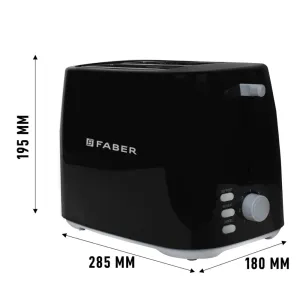 Faber Pop Up Toaster FT 900W BK - Pop Up Toaster