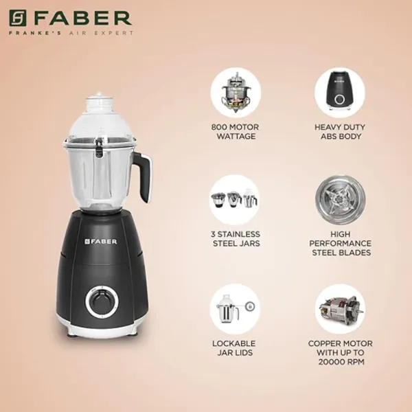 Faber Mixer Grinder FMG Crown 3J 800w