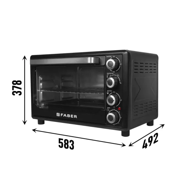 Faber Oven FOTG BK 45L - Oven, Toaster, Griller