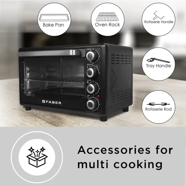 Faber Oven FOTG BK 45L - Oven, Toaster, Griller