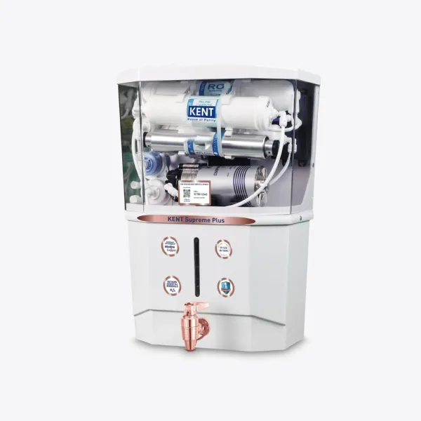 KENT Supreme Plus RO Water Purifier uses multiple purification of RO+UV+UF+Alkaline+Copper+TDS