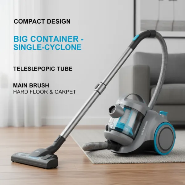 Midea 1400 Watt Bagless Vacuum Cleaner - VCC35A12K-140